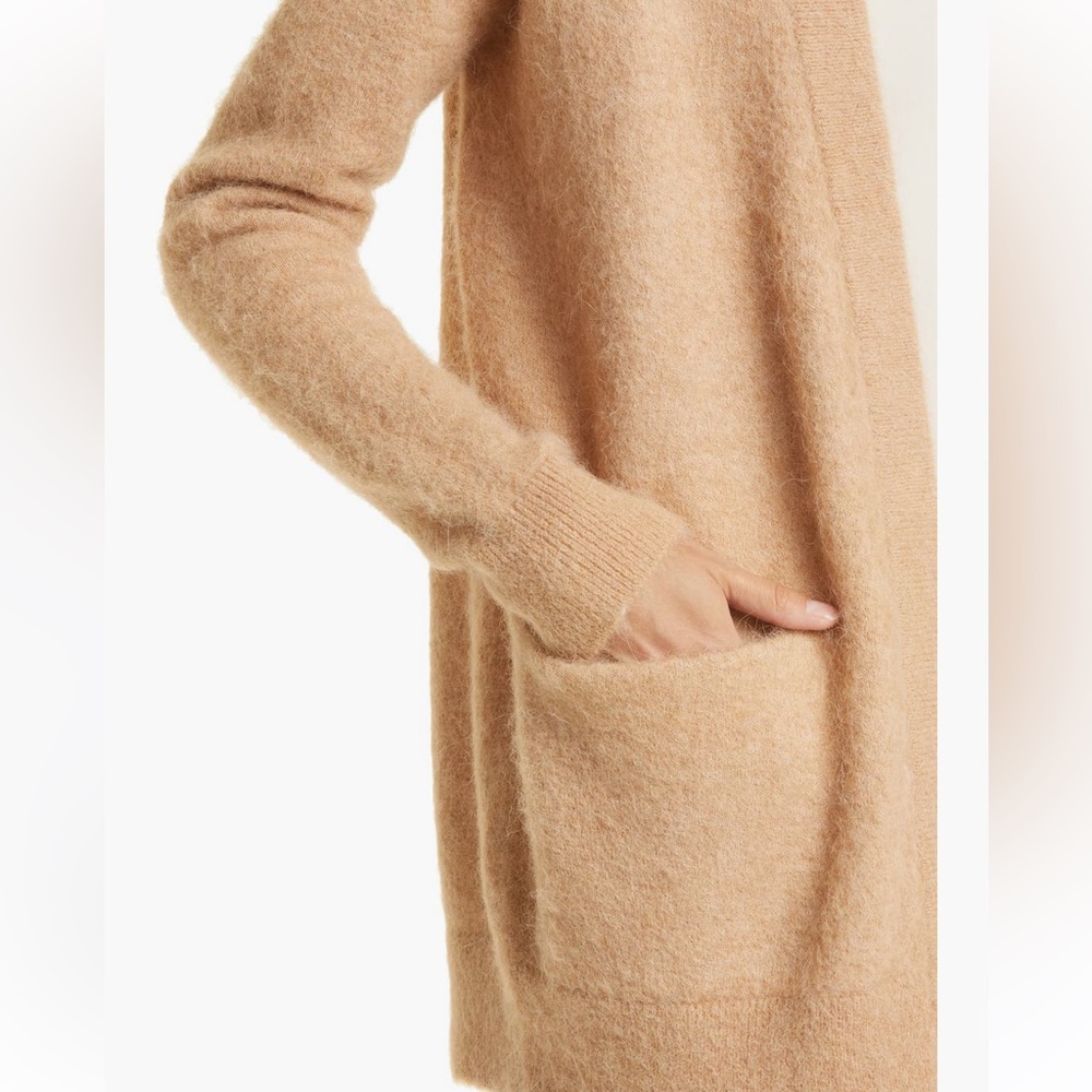 Nordstrom Fuzzy Alpaca Blend Oversize Open Cardig… - image 2